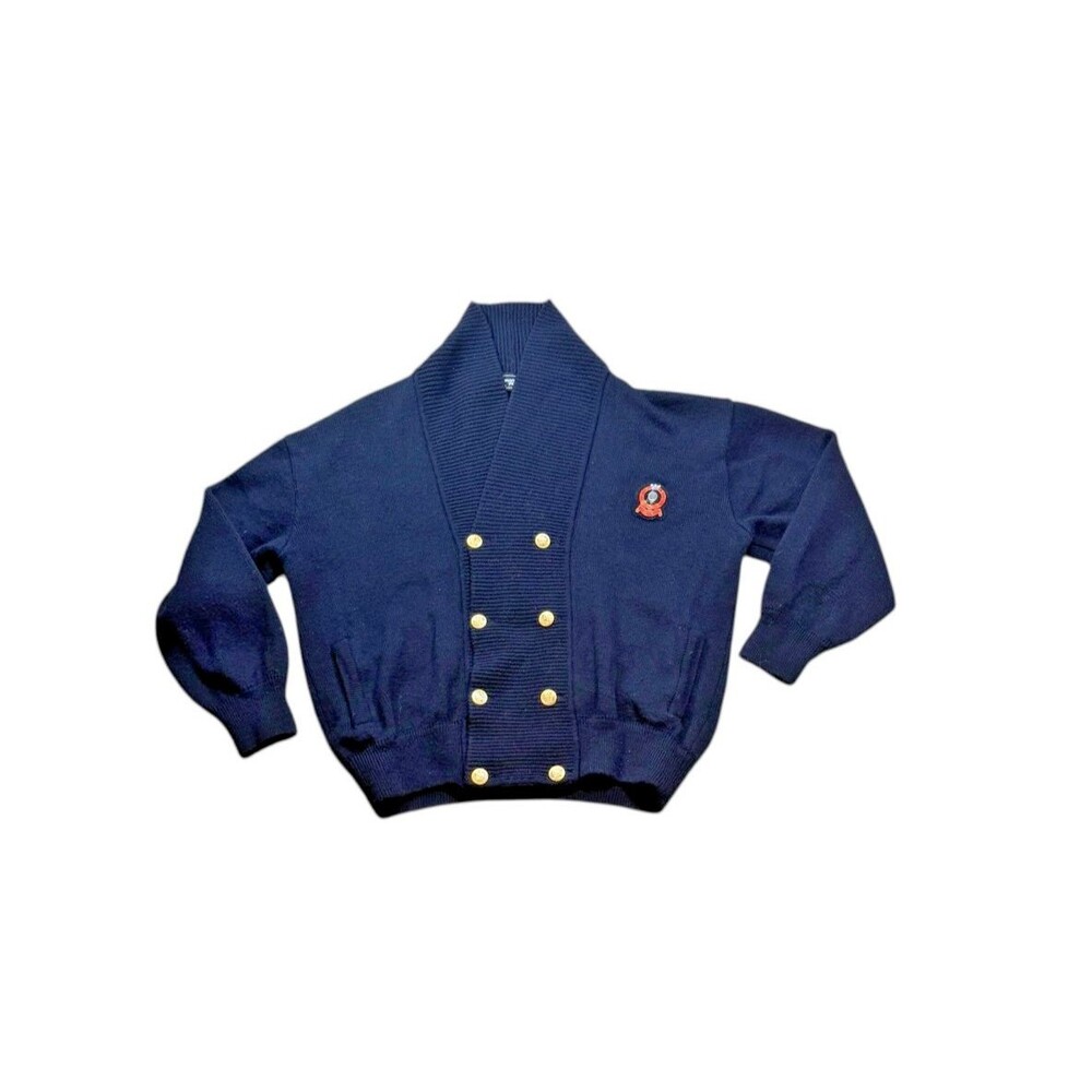Vtg Marina Yachting Sweater Mens Size XL Italy Wool Blend Cardigan Gold Buttons